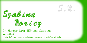 szabina moricz business card