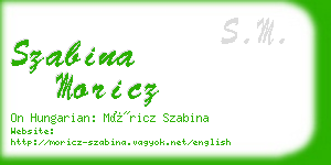 szabina moricz business card